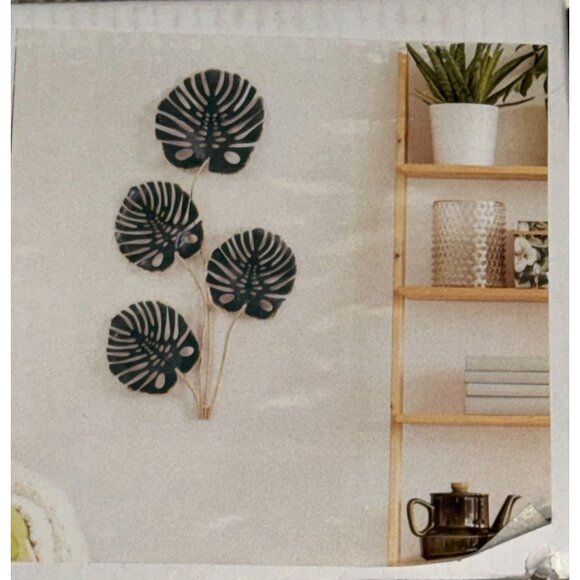 Brewster Mowry Leaf Metal Wall Art Green 23.5" X 15.1" X 1.1" - Picture 8 of 8